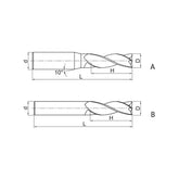 Solid carbide milling End mill High-performance machining of Al and Al alloys ALP-3E - Makotools Industrial Supply Tools for Metal Cutting
